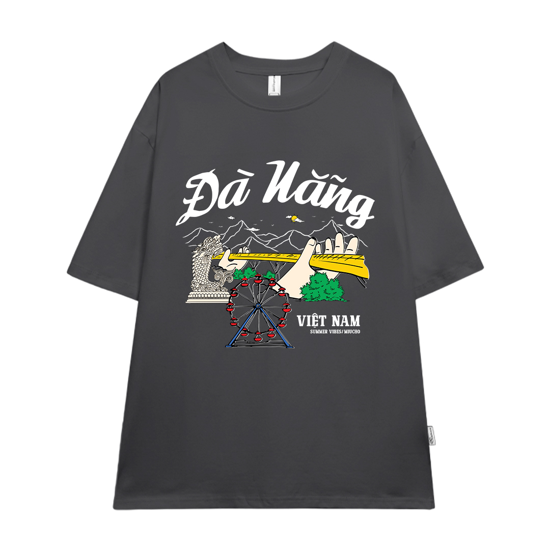 Áo thun du lịch Đà Nẵng ATD1262 Miucho vải cotton thoáng mát in mix_thumbnail_9