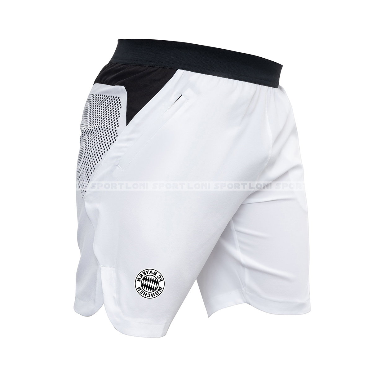 Quần shorts lưng thun xẻ tà - Trắng_thumbnail_1