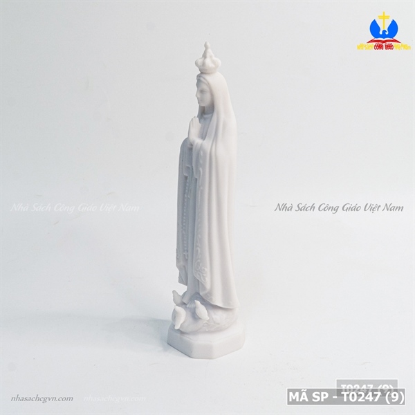 Tượng sứ Đức Mẹ Fatima trắng ✔_thumbnail_2
