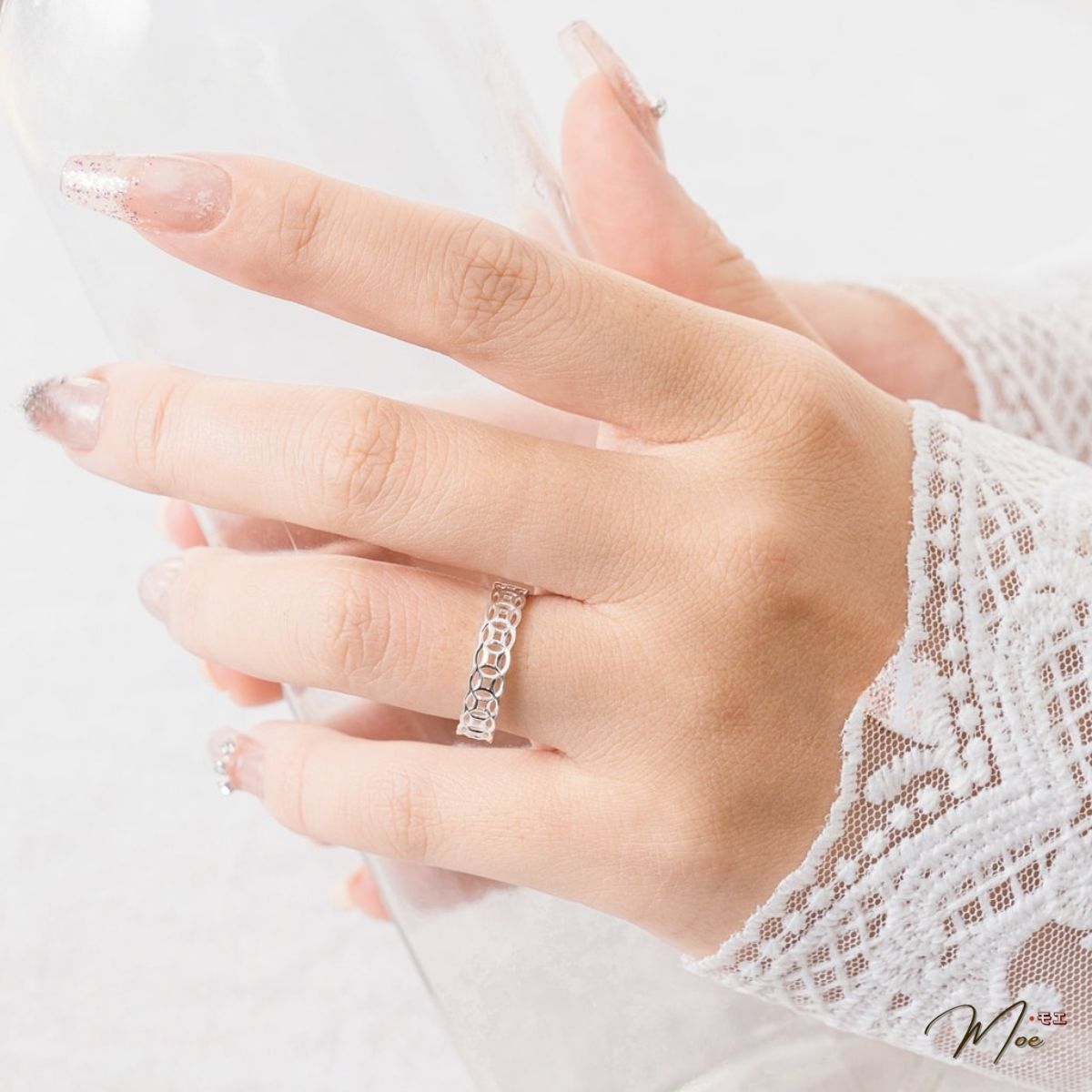 N151 - Nhẫn kim tiền liền trơn basic_thumbnail_3