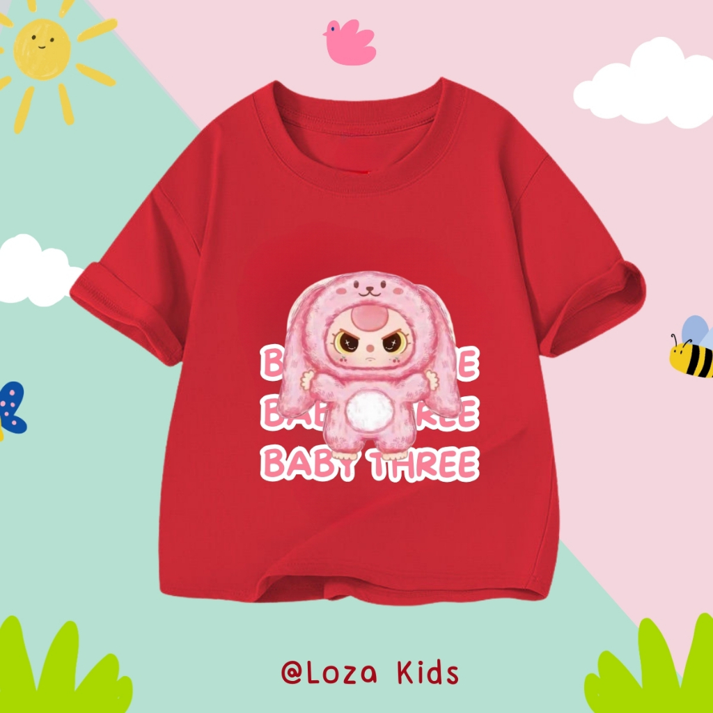 Áo thun bé gái in hình 'Baby three V3' - Loza Kids AT2915_thumbnail_0