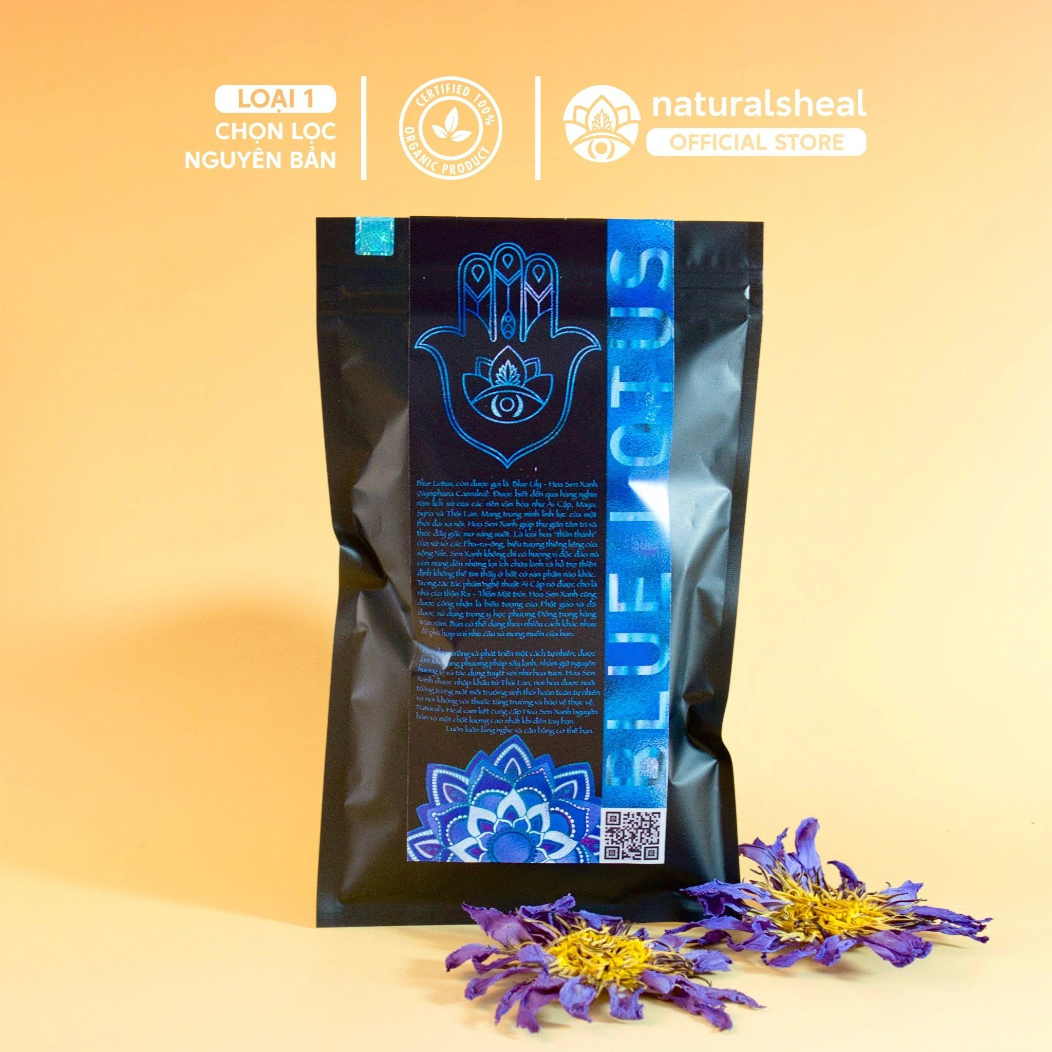 Blue Lotus - Sen Xanh Ai Cập - Nguyên Bản - Nguyên Liệu Thô | Hoa Khô_thumbnail_5