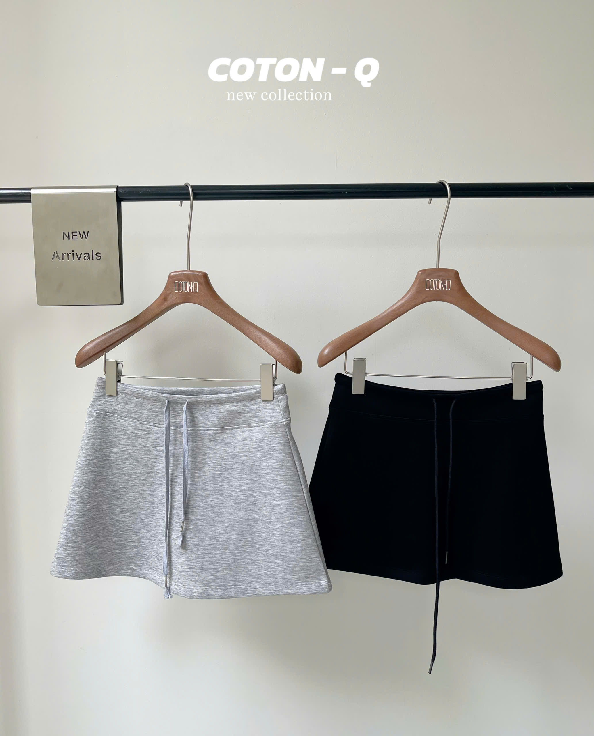 Chân váy thun umi phối túi ( XÁM )_thumbnail_5