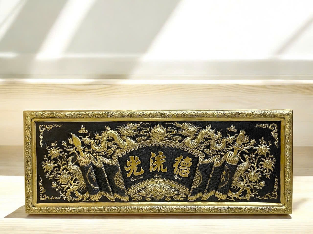 Đại tự bằng đồng nền đen KT 1M76CM _thumbnail_1