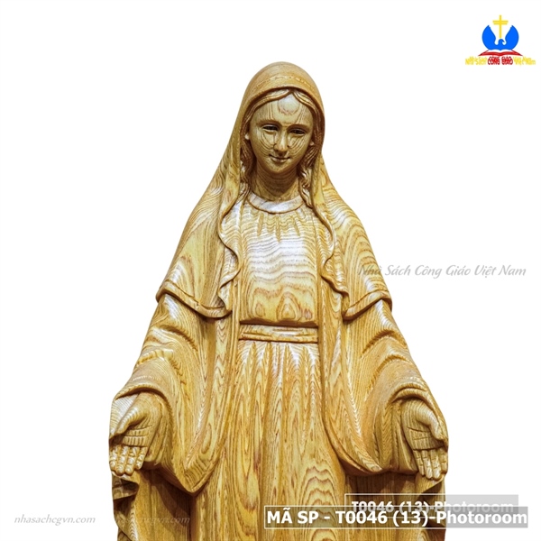 Bộ bàn thờ gỗ Pơmu Ban ơn tượng 50cm mẫu 02_thumbnail_1