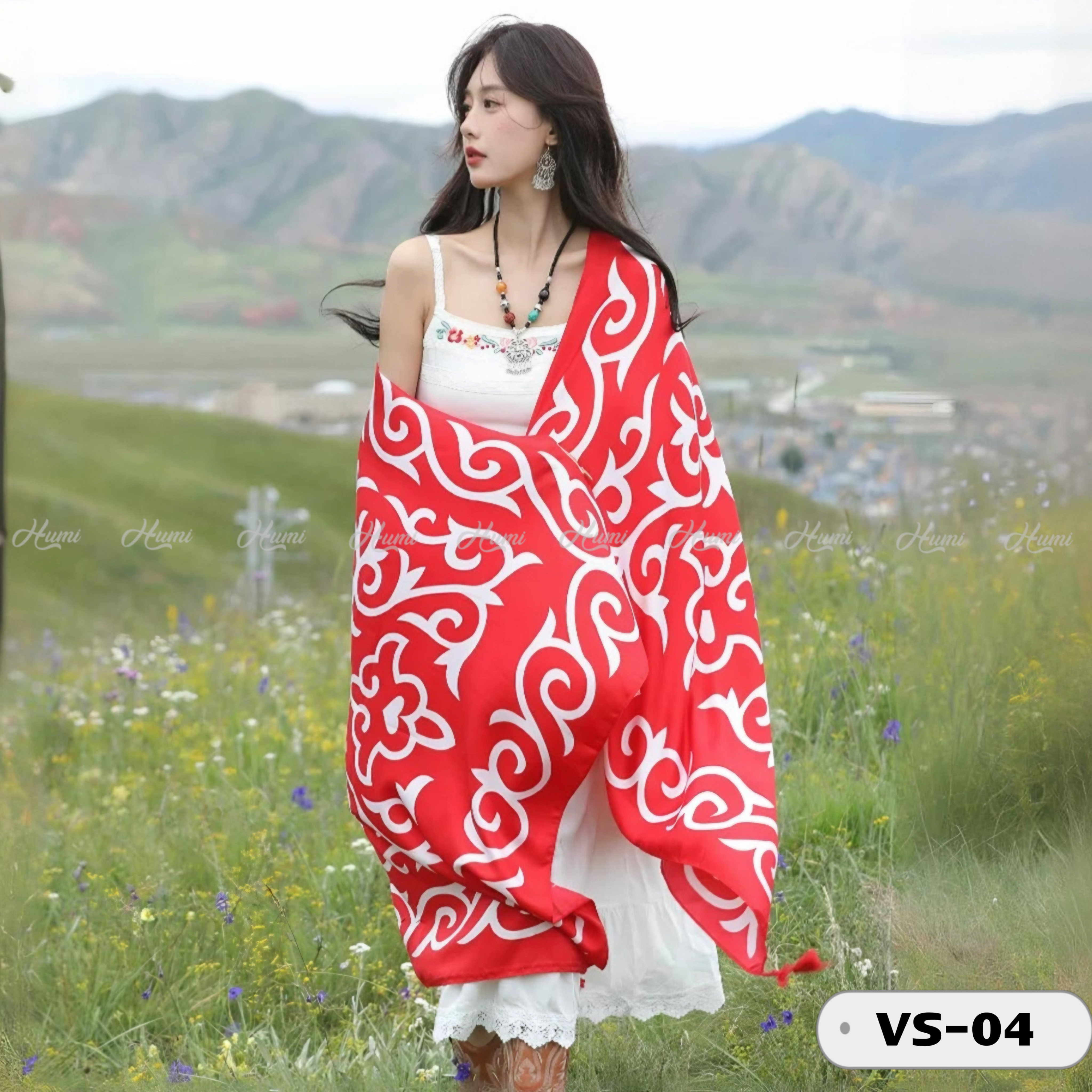 KHĂN HỌA TIẾT THỔ CẨM (VS04)