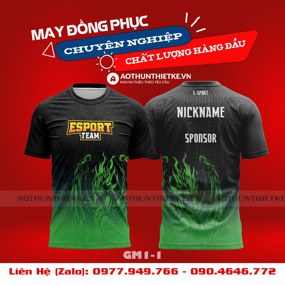 Mẫu Áo Game Thủ Esports Thiết Kế - TKGM107