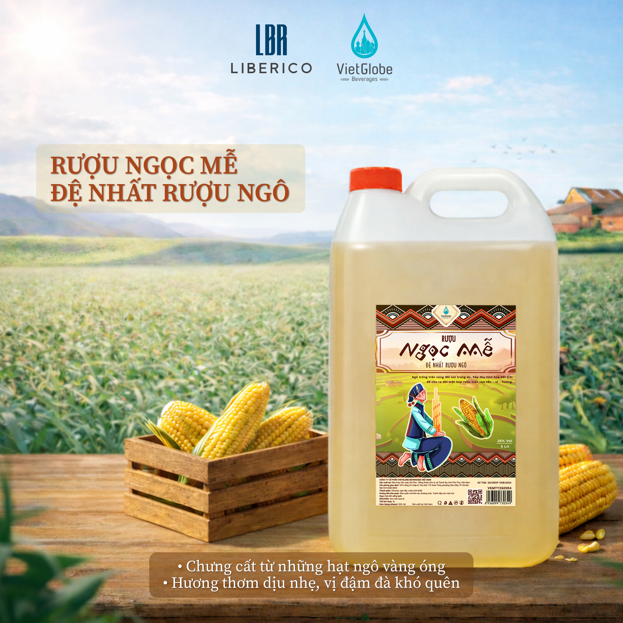 Rượu Ngọc Mễ 26% Vol - can 5L_thumbnail_1