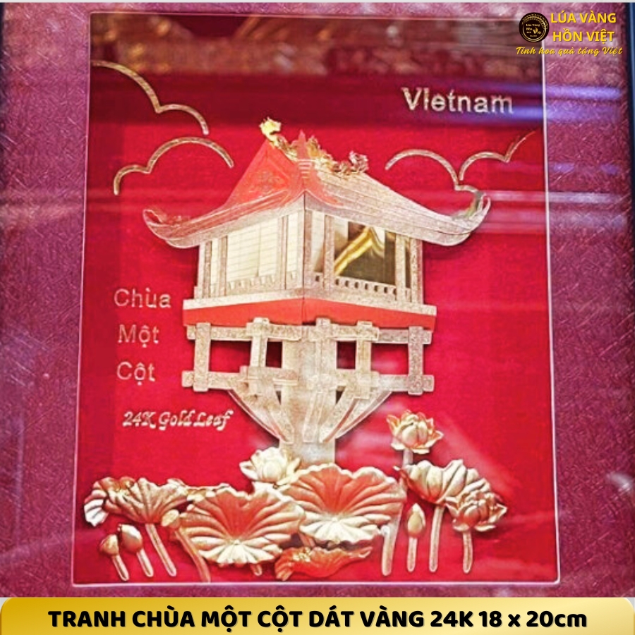 TRANH CHÙA MỘT CỘT DÁT VÀNG 24K 18x20cm_thumbnail_5