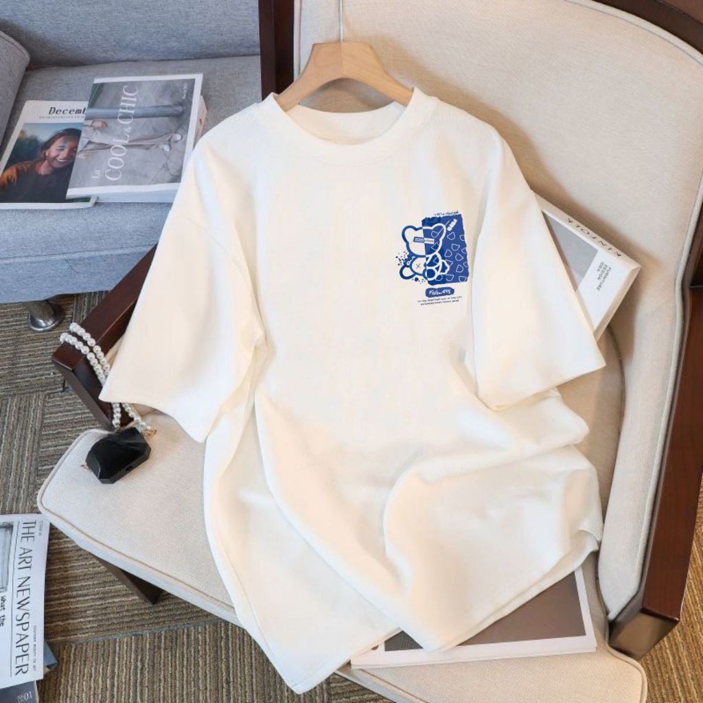 [Form rộng] Áo thun nữ Loza màu trắng nhiều mẫu hình - LOZA G0256_thumbnail_7