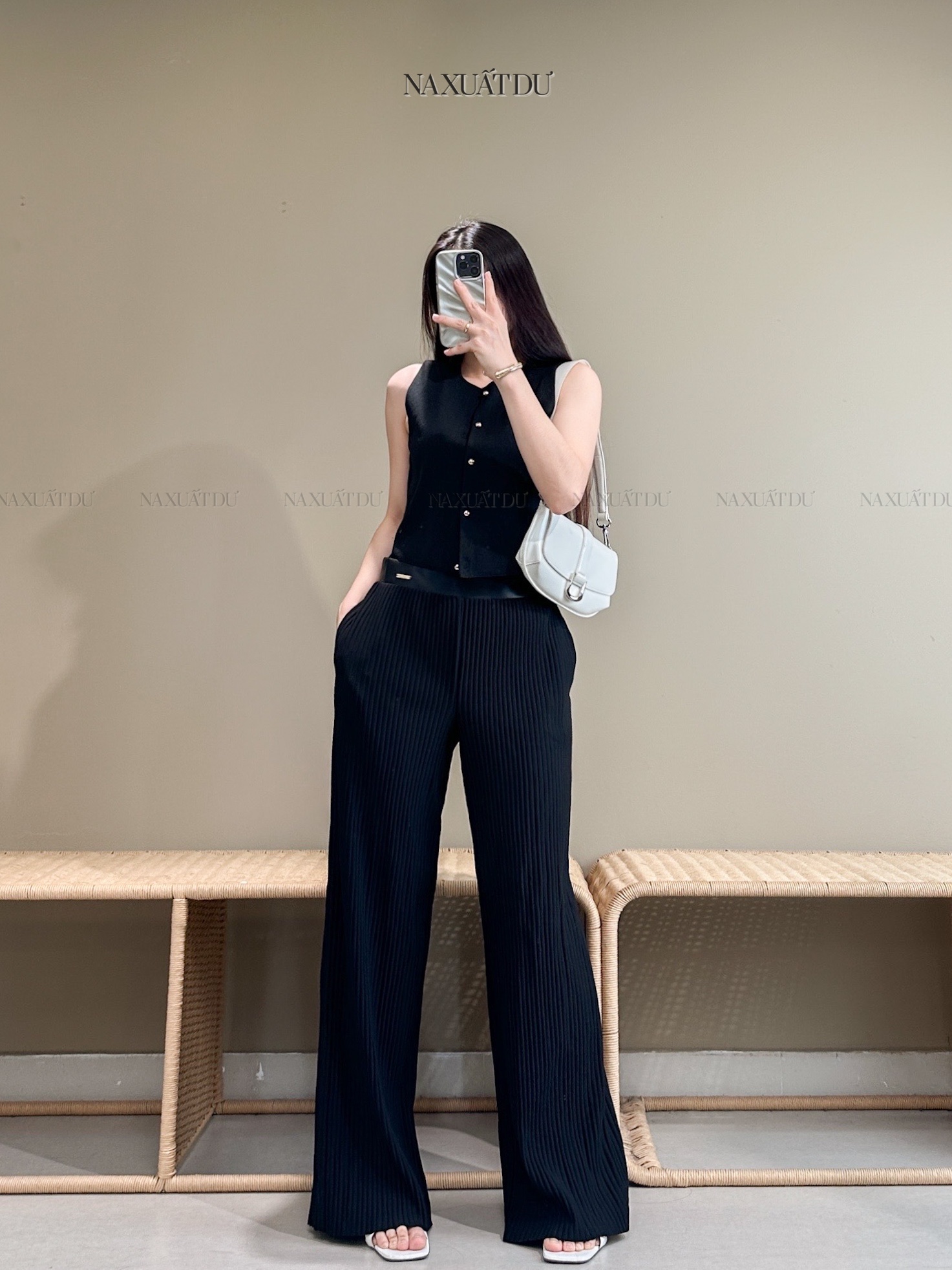 Quần " Marc new york " có da - Q780