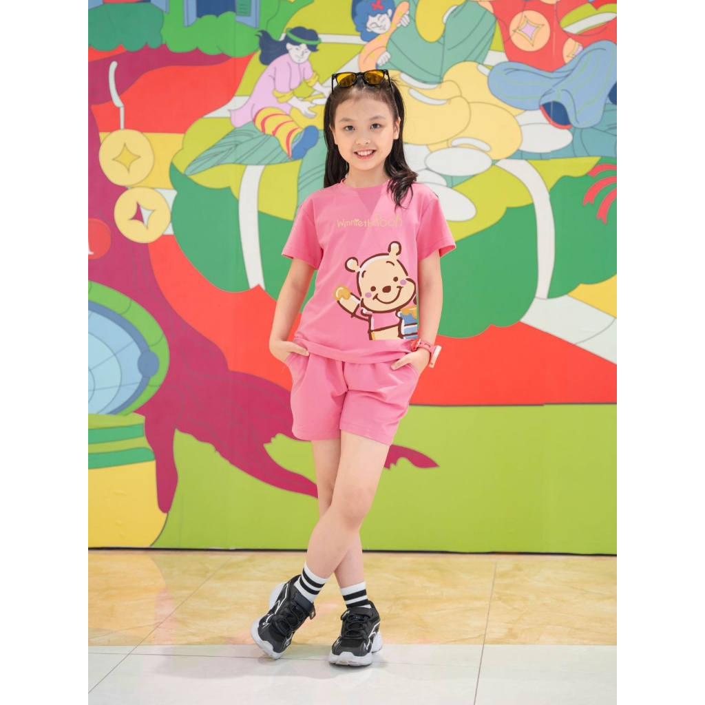 Bộ đồ bé gái in hình Gấu Pooh - Loza Kids SB22_thumbnail_3