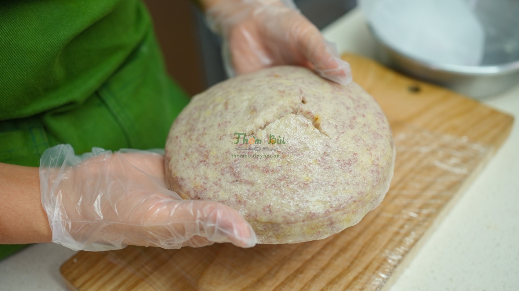 CÔNG THỨC BÁNH BÒ CHUỐI HỒNG