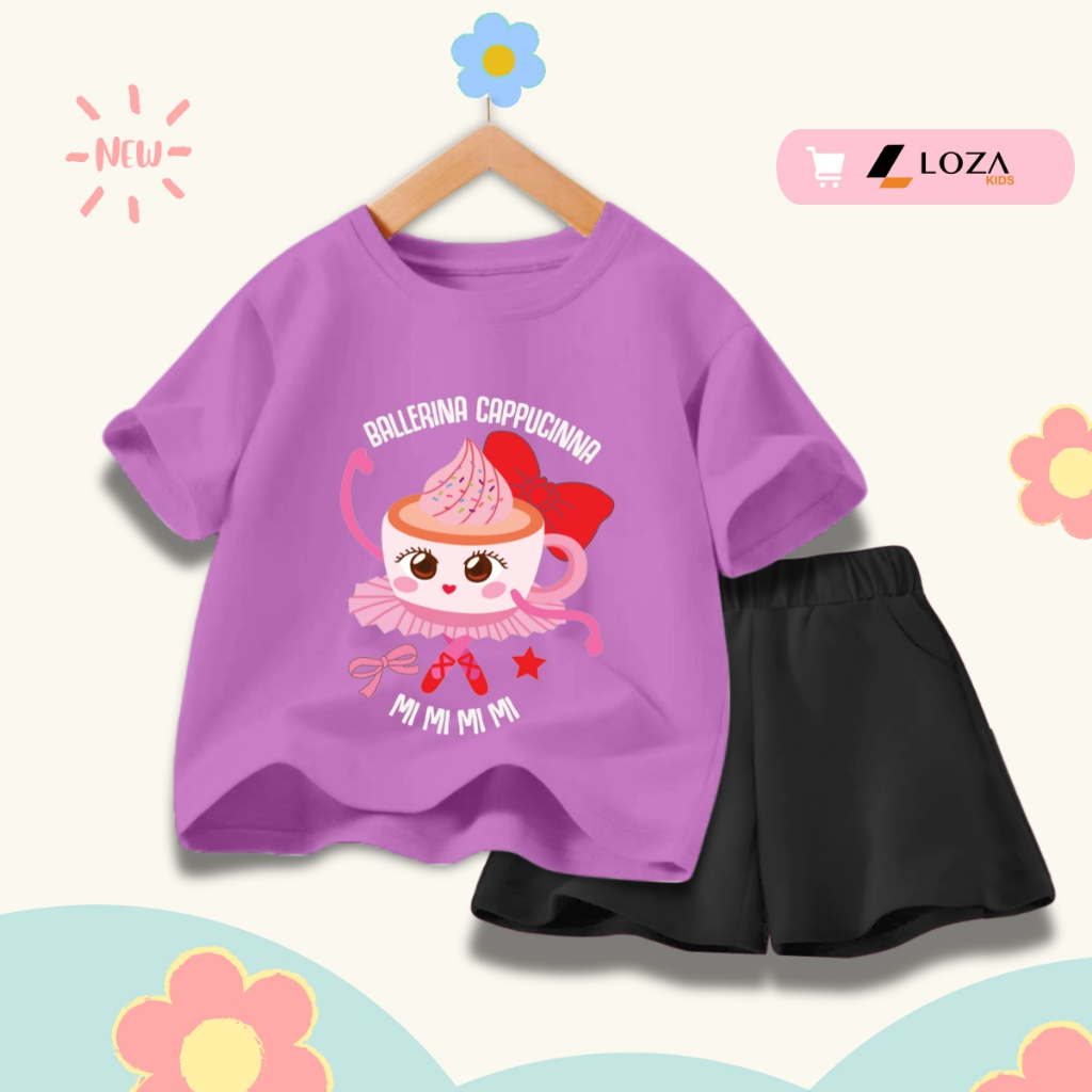 Bộ đồ bé gái in hình 'Ballerina Cappucinna' - Loza Kids SB412_thumbnail_8