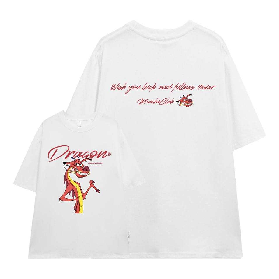 Áo thun Tết 2024 hình rồng form rộng local brand ATD845 Miucho tay ngắn vải cotton cổ tròn in graphic_thumbnail_14