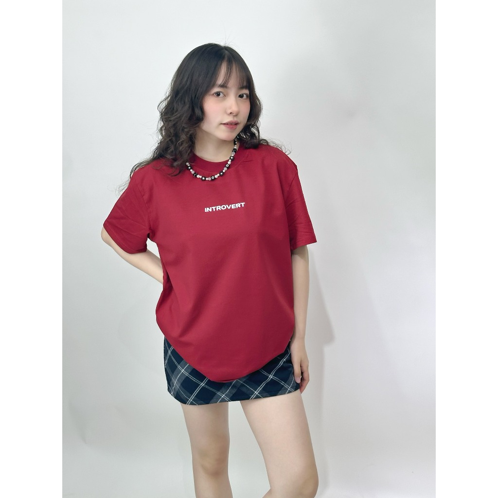 Áo thun unisex form rộng AT383 Miucho chất vải cotton in brand name_thumbnail_3