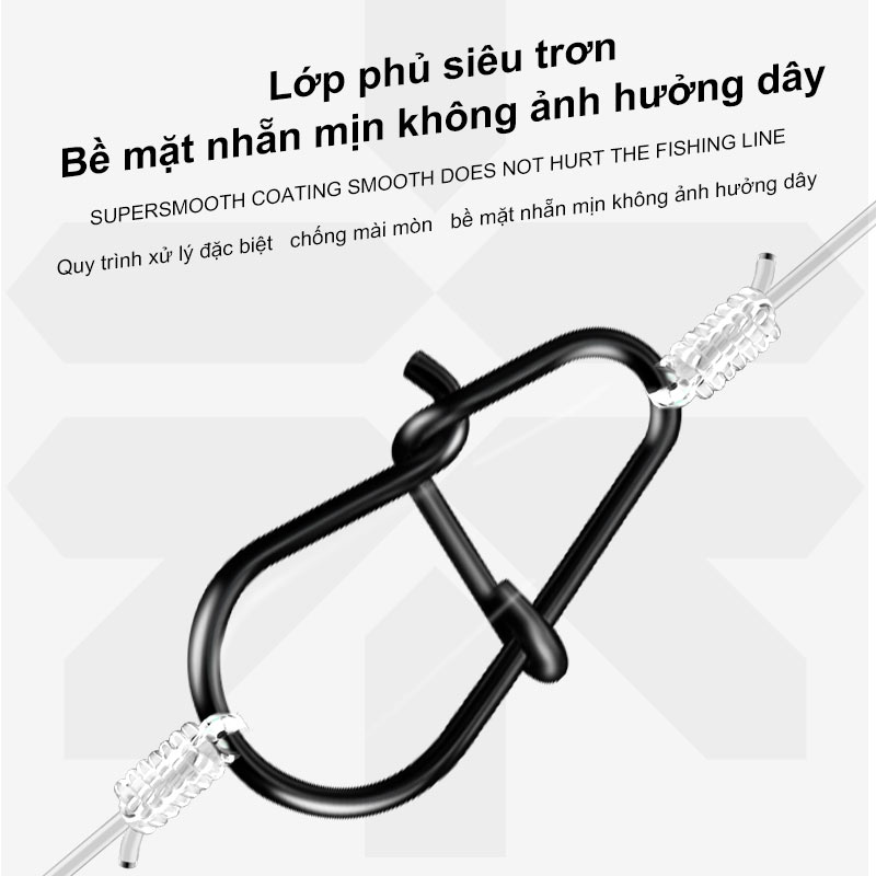 Túi 50 Chiếc Khóa Link Carbon Đen SEMBO LURE_thumbnail_7
