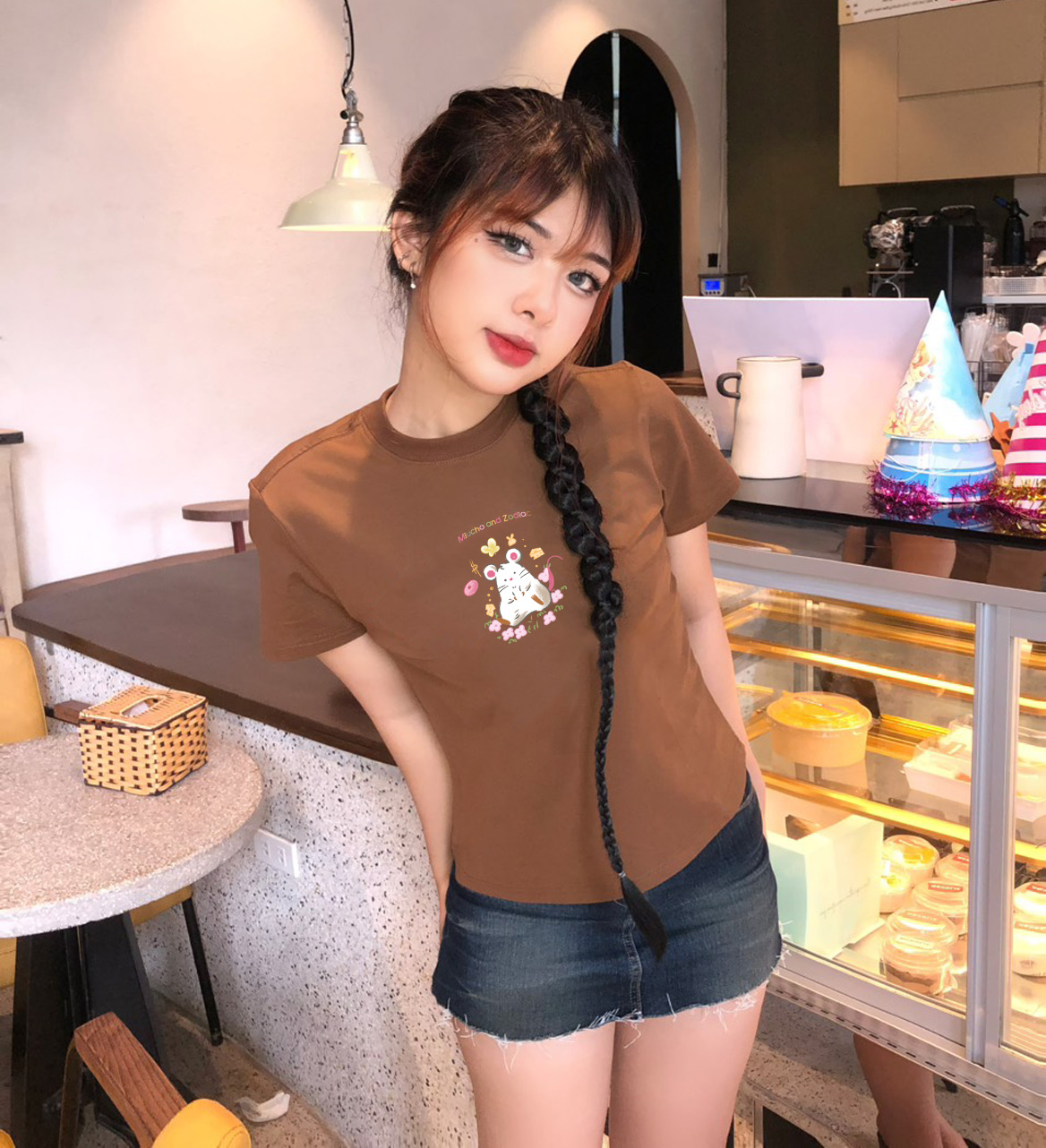 Áo baby tee 12 con giáp tuổi Tí ( của chuột) ABD395 Miucho cotton cổ tròn in graphic_thumbnail_7
