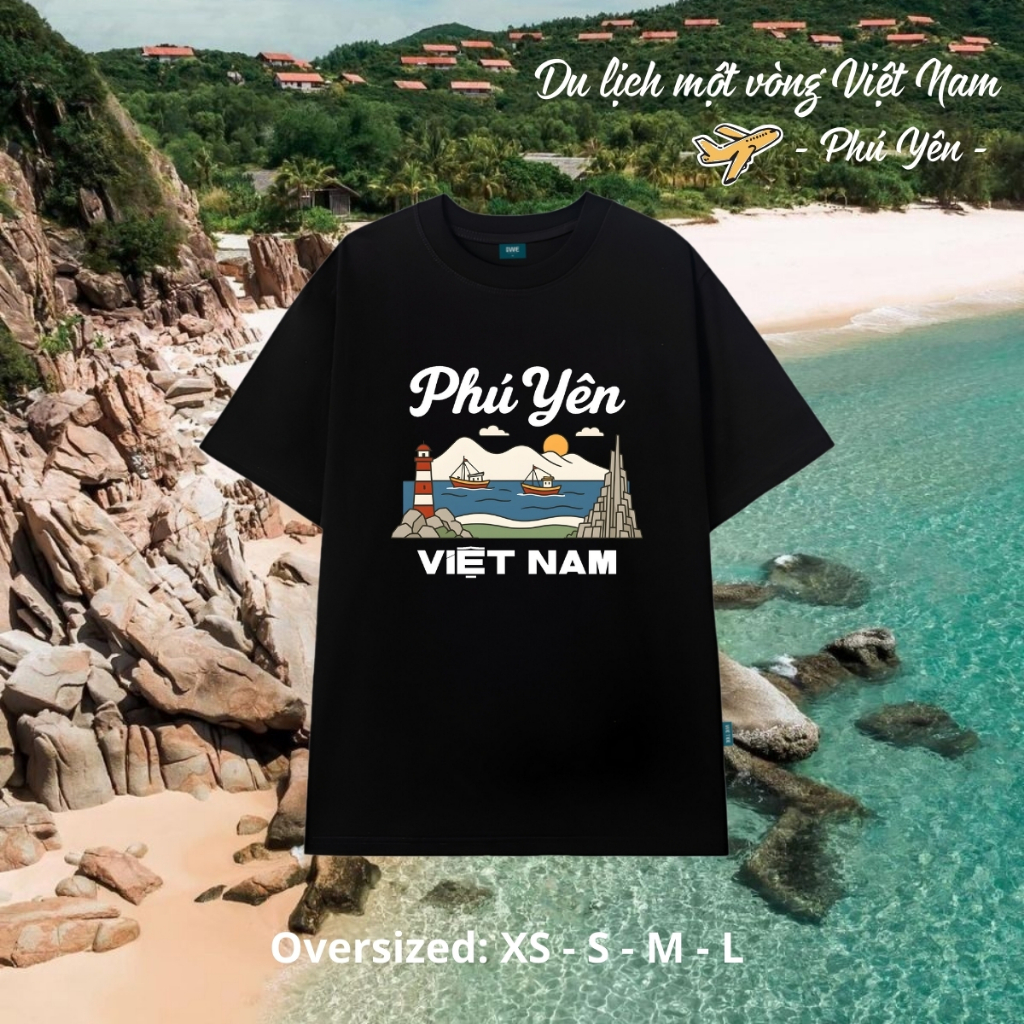 Áo Việt Nam du lịch Huế, Đà Nẵng... dáng oversize rộng cotton 250gsm - Local brand We Tee T027_thumbnail_22