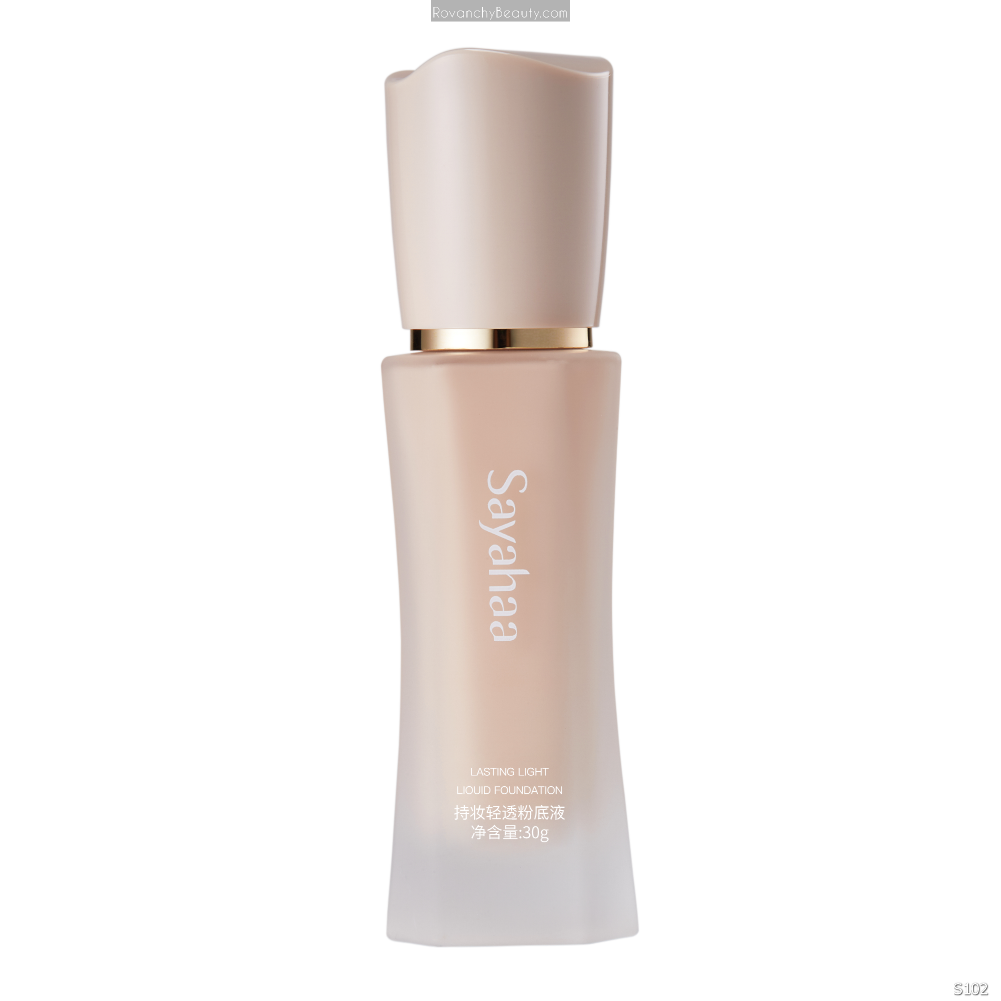 S102 Kem nền Sayahaa Lasting Light - Mỏng nhẹ, che phủ tự nhiên, giữ lớp nền bền đẹp suốt 12H, dưỡng da ẩm mịn 30g_thumbnail_3