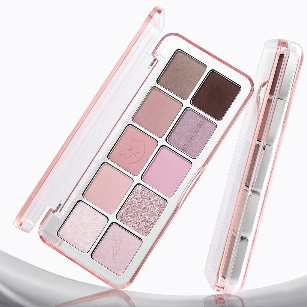 [SHE DELLA] Bảng phấn mắt 10 ô She Della vỏ hồng