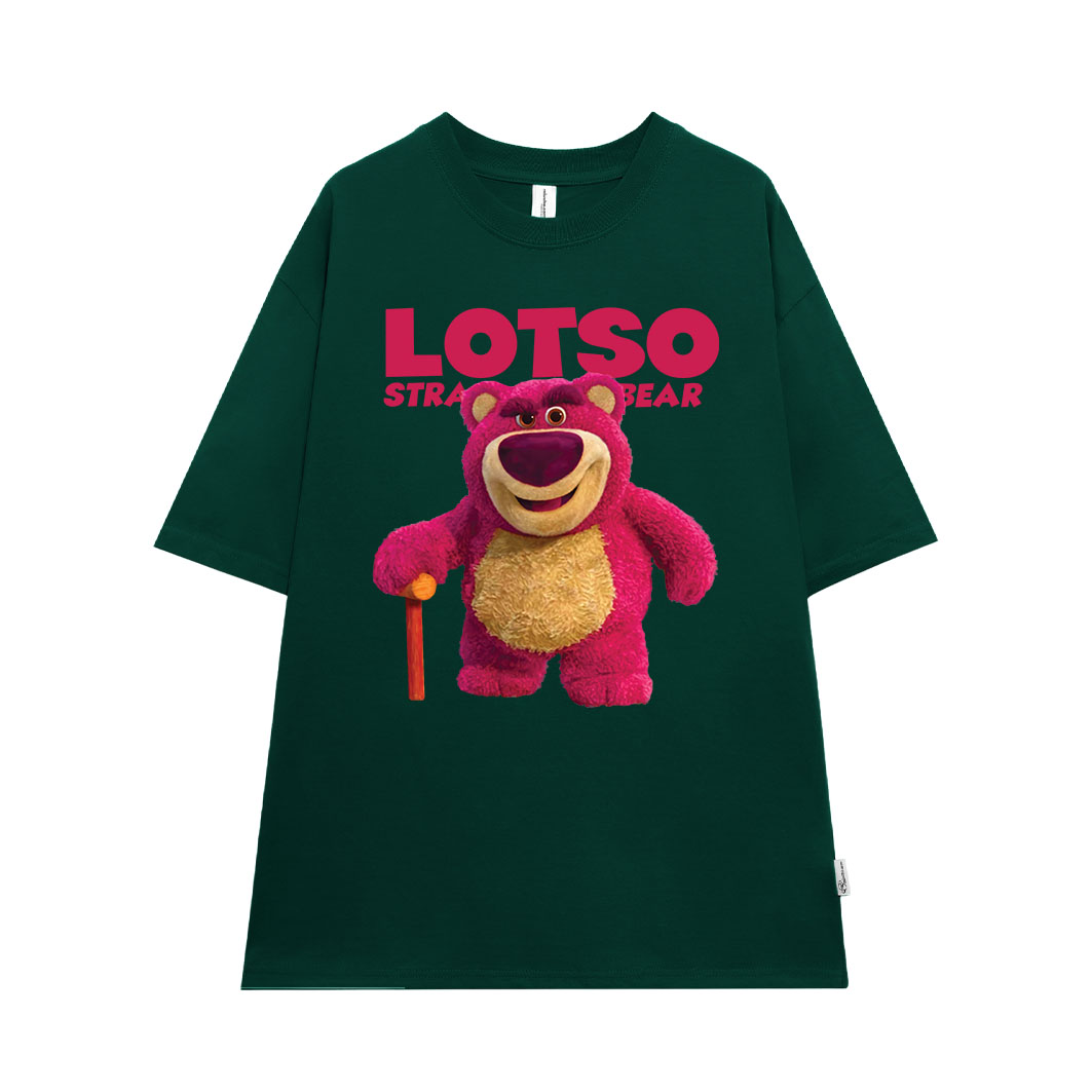Áo thun gấu dâu lotso form rộng AT366 Miucho basic tee tay lỡ dành cho nam nữ in graphic_thumbnail_9