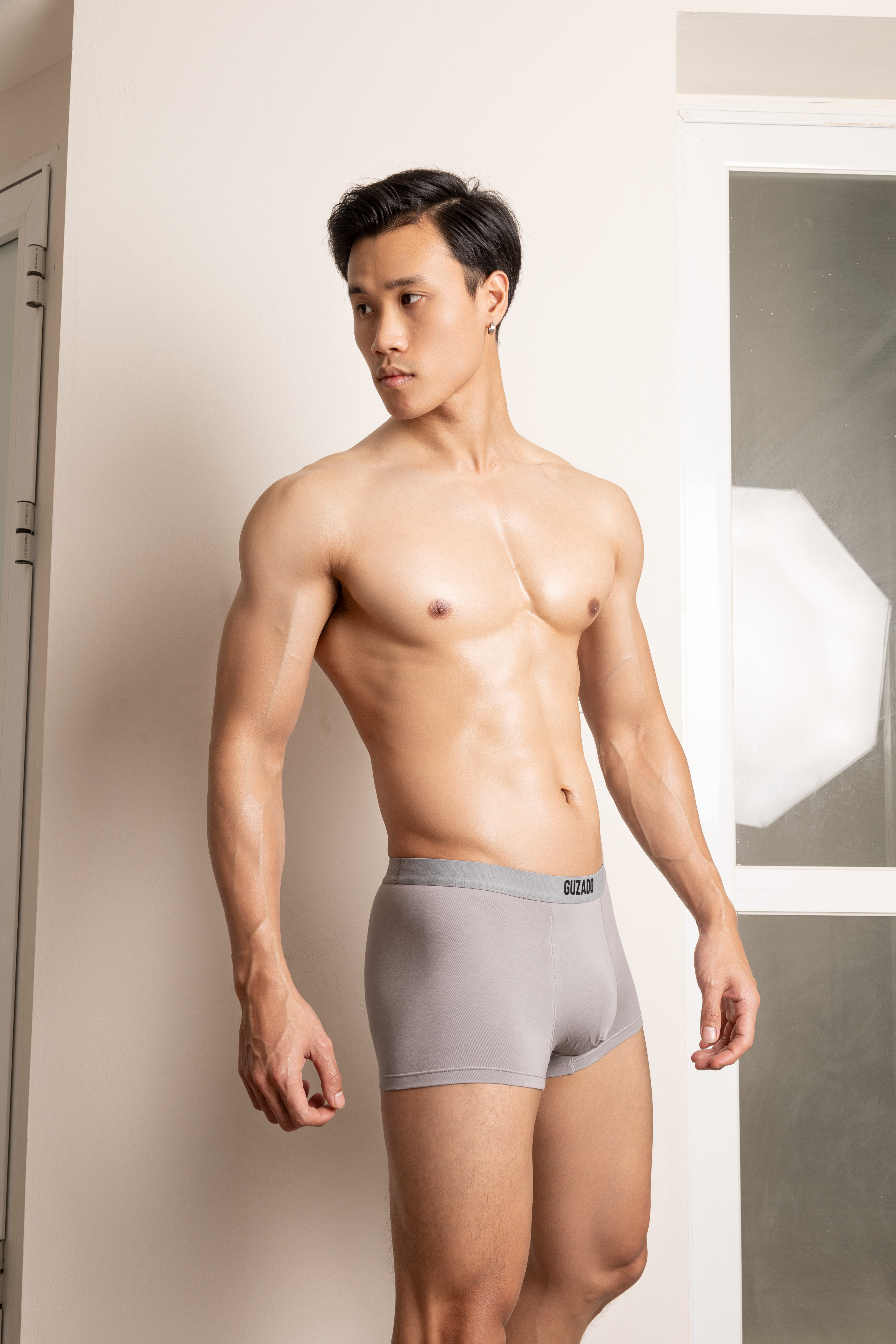 Quần Lót Guzado Dáng Trunk Cotton Kháng Khuẩn Mềm Mịn GBX01