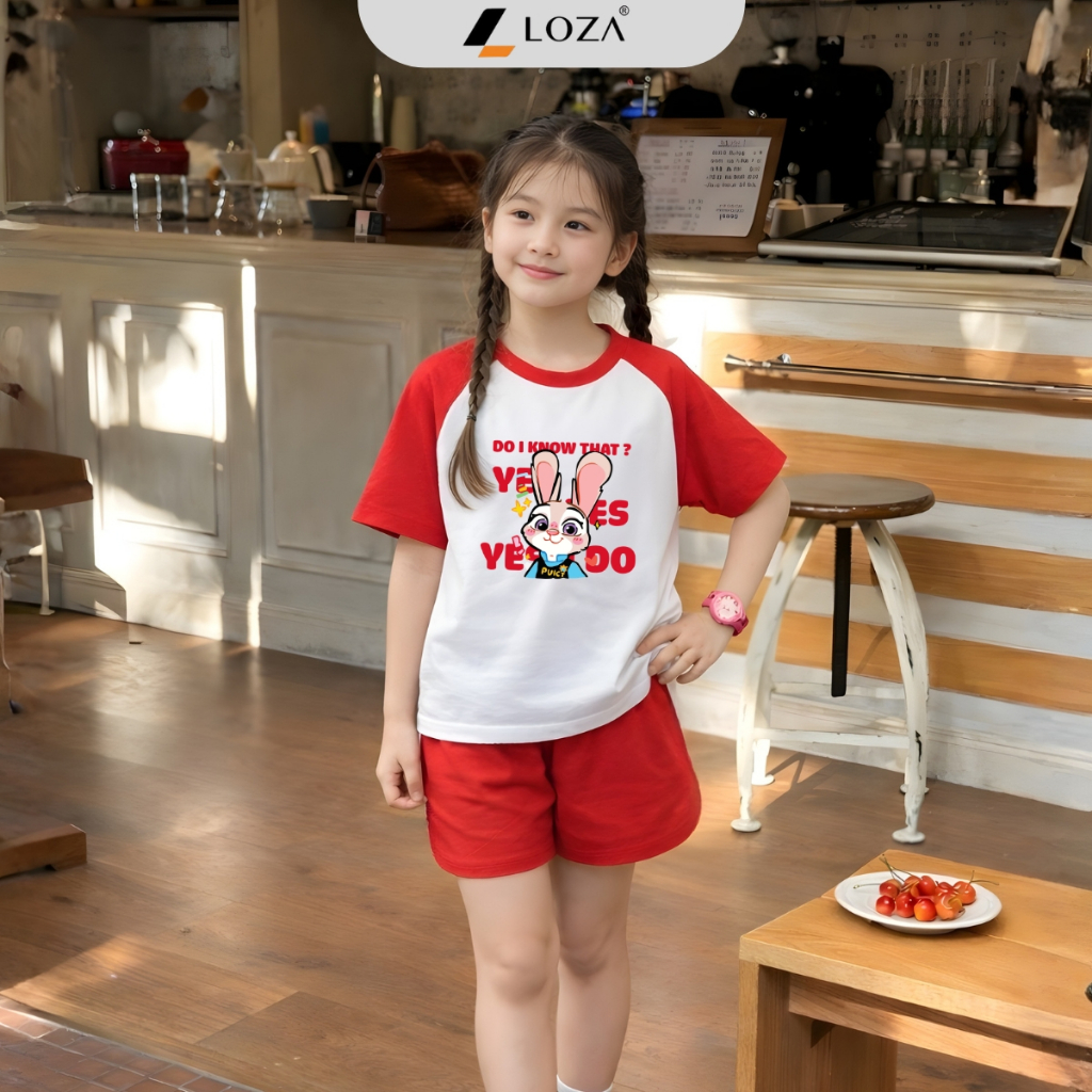 Set đồ bé gái hình JUDY Zootopia - Loza Kids FB590