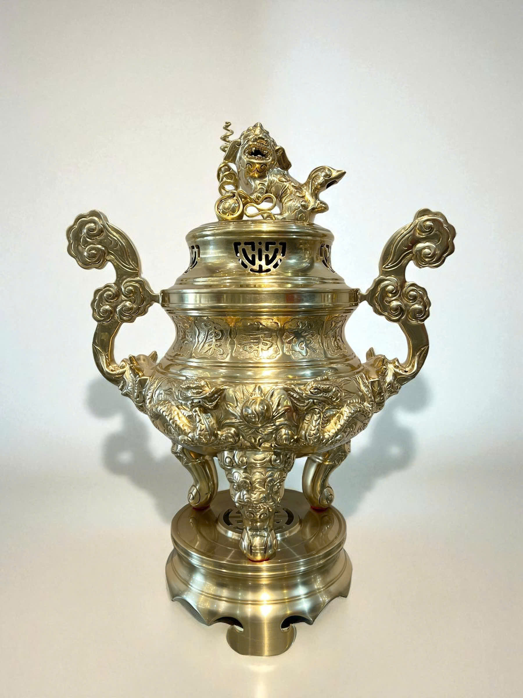 Bộ ngũ sự rồng cao 50cm đồng vàng cát tút _thumbnail_2