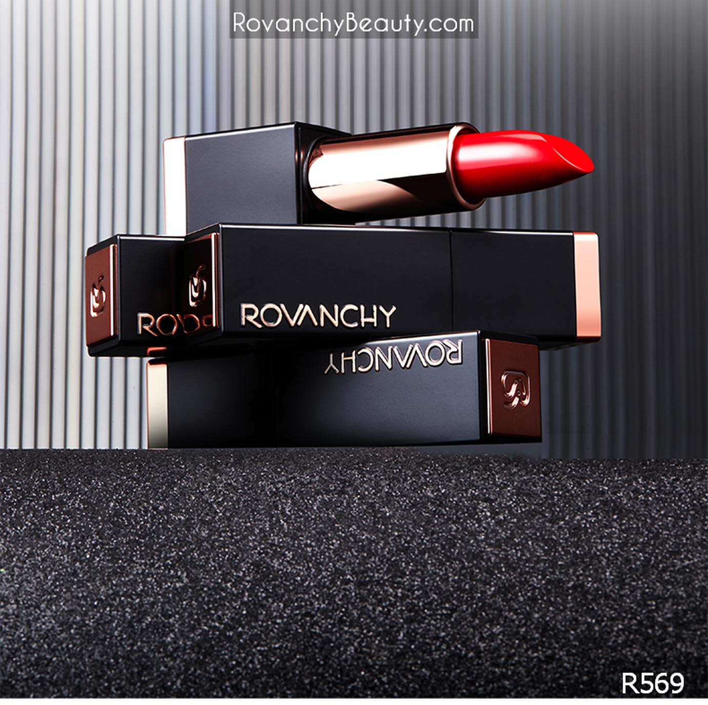 Son môi cao cấp R569 ROVANCHY - Đỏ quyến rũ, dưỡng môi mềm mịn, nhiều màu sắc lựa chọn (3.8g)_thumbnail_9