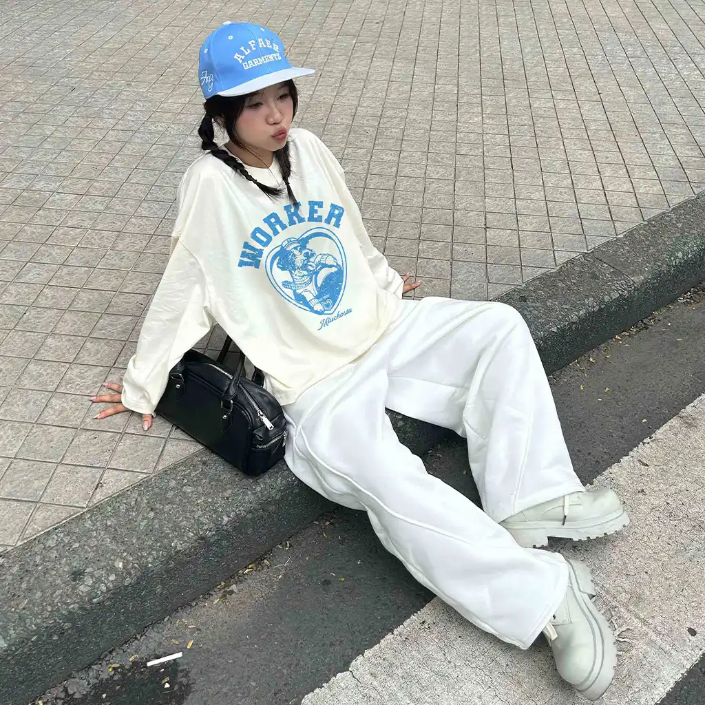 Áo thun boxy tay dài Miucho Worker 3114_thumbnail_5