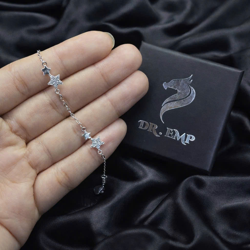 Vòng tay bạc xi bạch kim nhiều sao_thumbnail_2