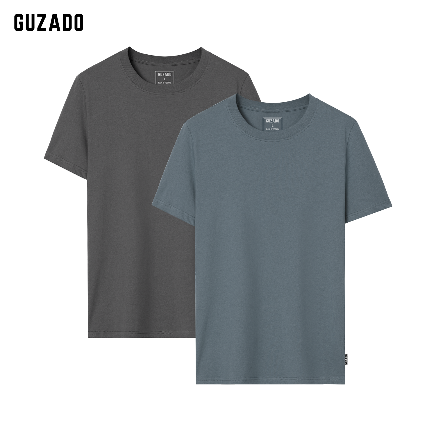 Combo 2 Áo Thun Nam GUZADO Vải Cotton 220gsm CB2GTS05_thumbnail_24