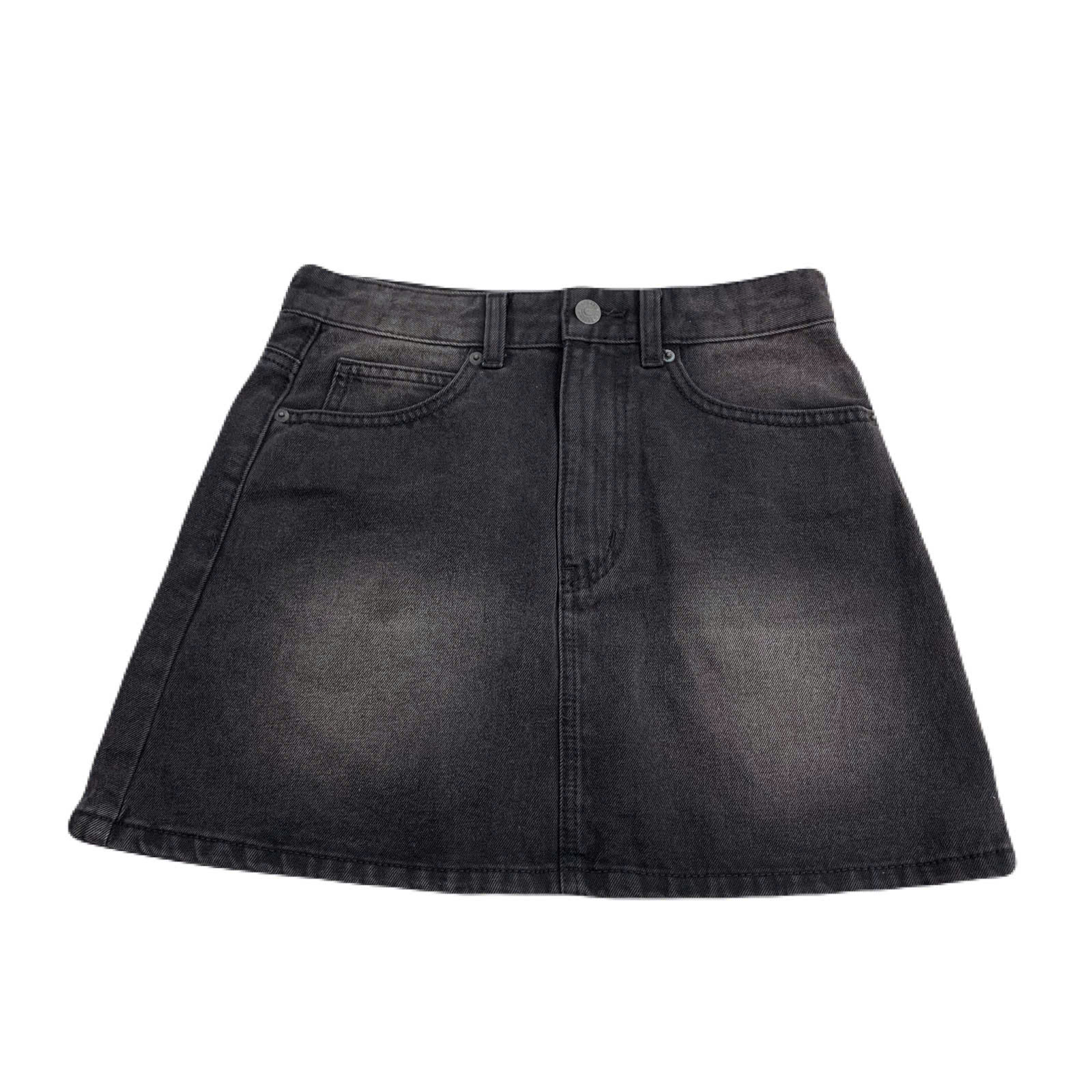 HS84 Chân váy ngắn jean khói