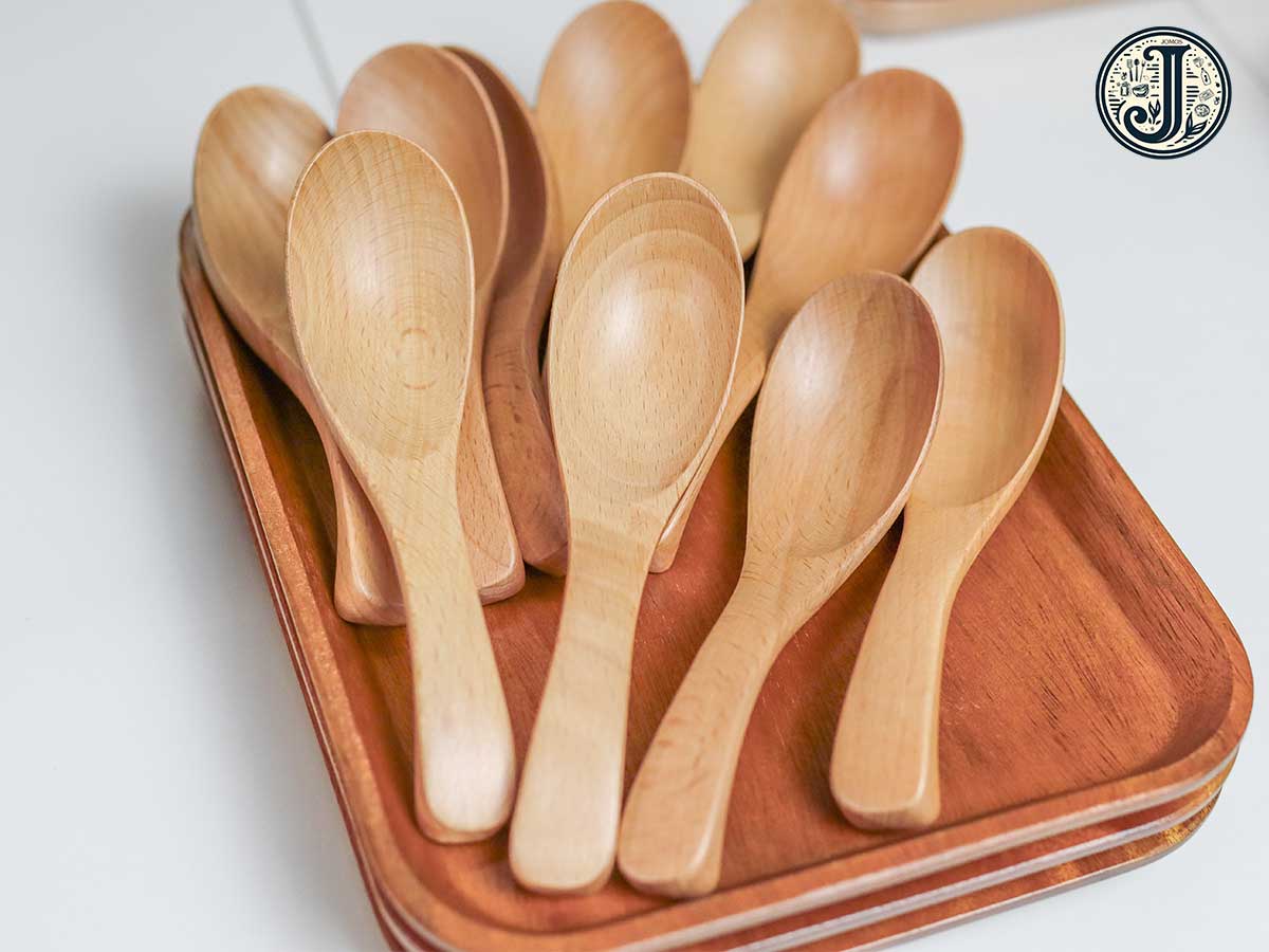 Muỗng ăn súp gỗ Beech 14 cm J000144