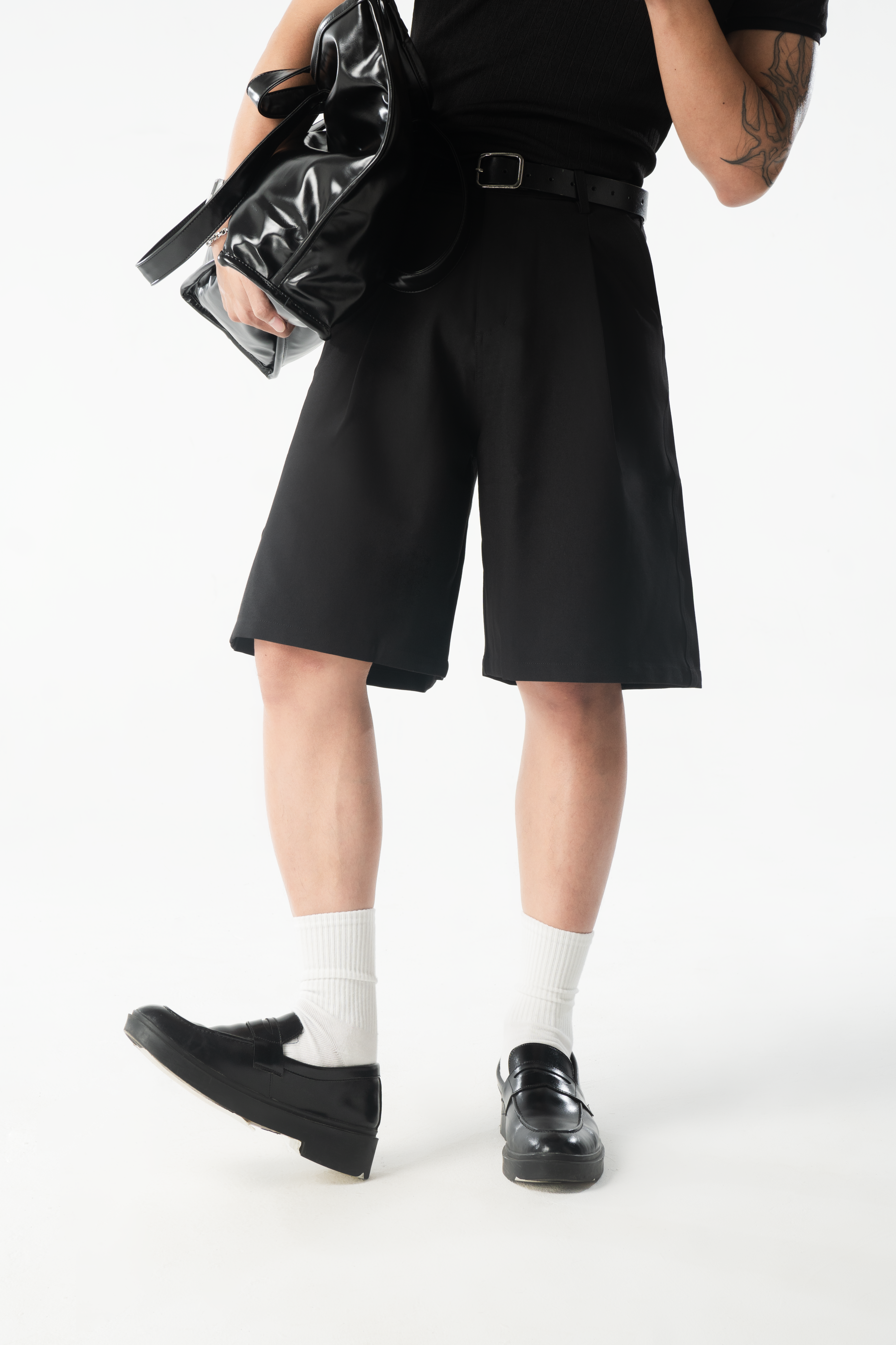 Quần short DYCE form lửng 2 màu, ống rộng thoải mái phù hợp cho cả nam và nữ_thumbnail_2