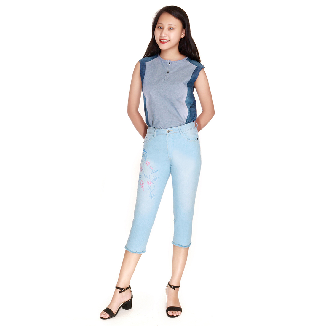 QUẦN BÒ NGỐ NỮ KIỂU - P7017 NARSIS CHẤT LIỆU JEAN BỀN BỈ, CÁ TÍNH, TRẺ TRUNG, THỜI TRANG_thumbnail_2