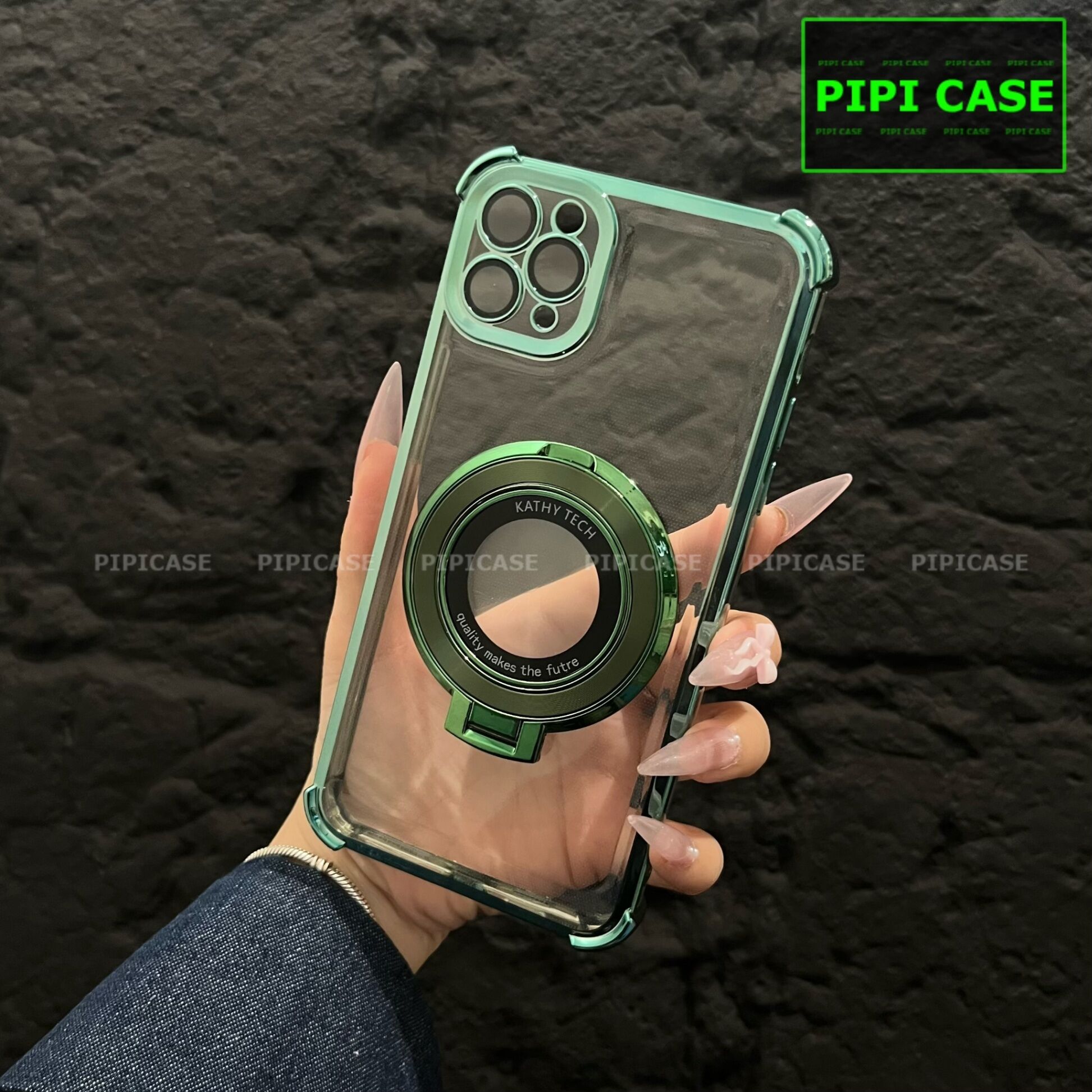 Ốp Lưng iPhone 11 Pro - Ven - Xanh lá