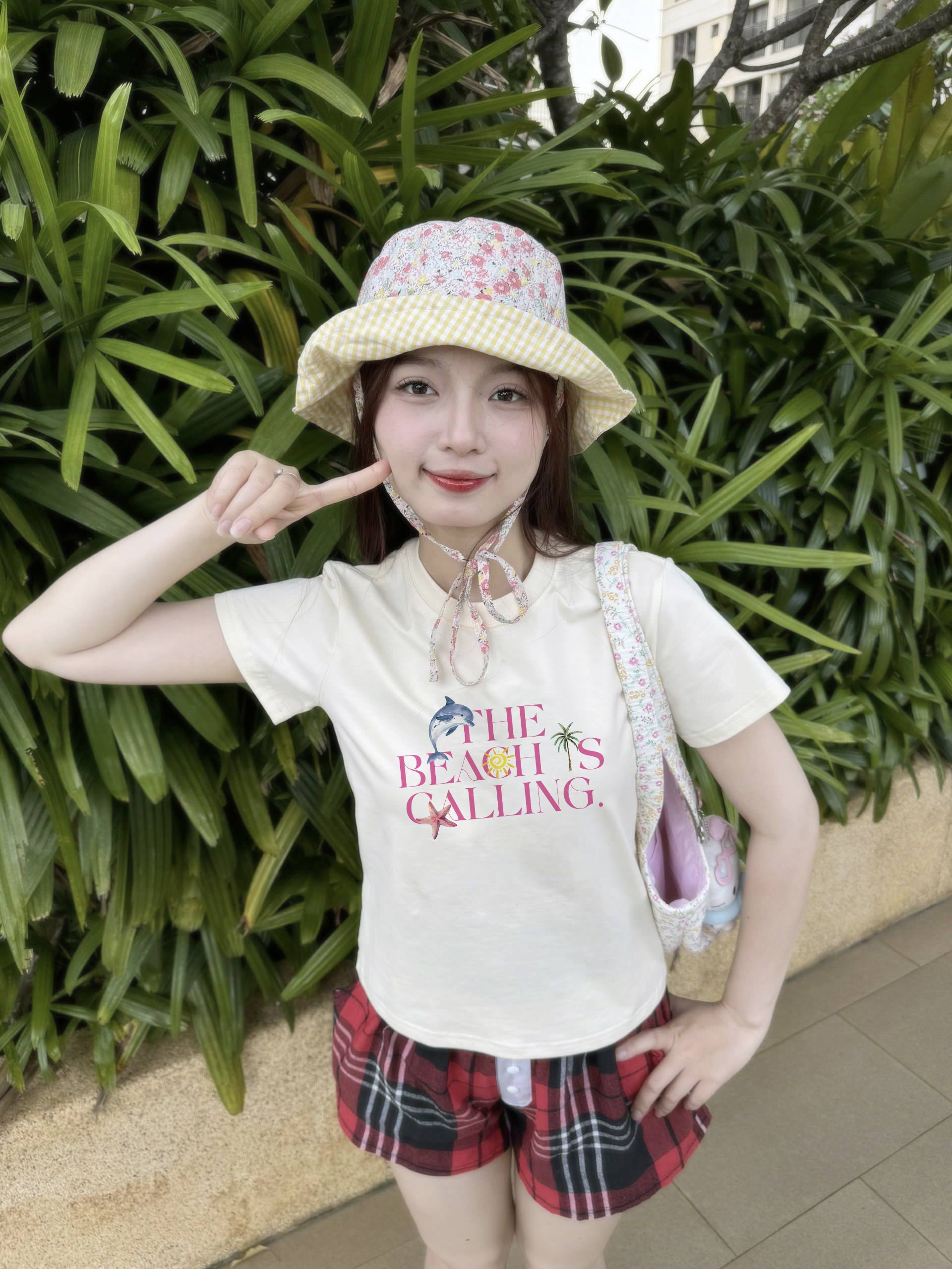 Áo baby tee ôm body hè biển 2156 Miucho cổ tròn vải cotton 4c thoáng mát in mix_thumbnail_3