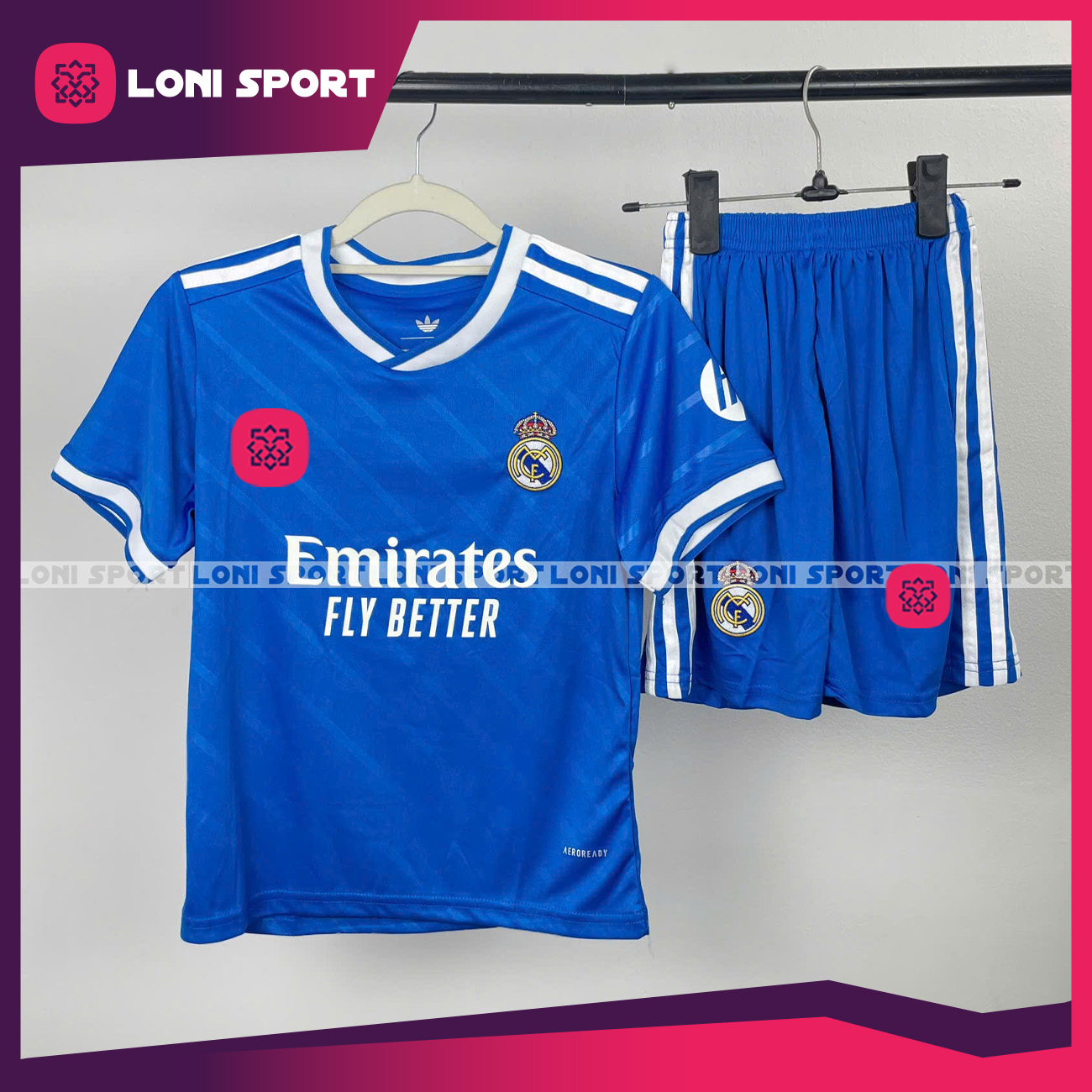 Bộ KID Real 3rd xanh 25/26