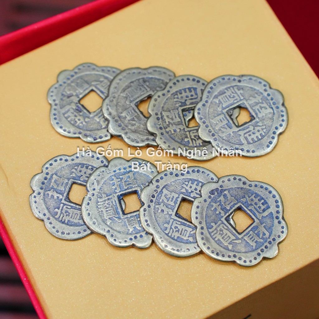 Đồng Xu Hoa Mai Phong Thuỷ Tài Lộc May Mắn Bỏ Bóp Ví, Tủ Thờ, Két Sắt Ý Nghĩa_thumbnail_2