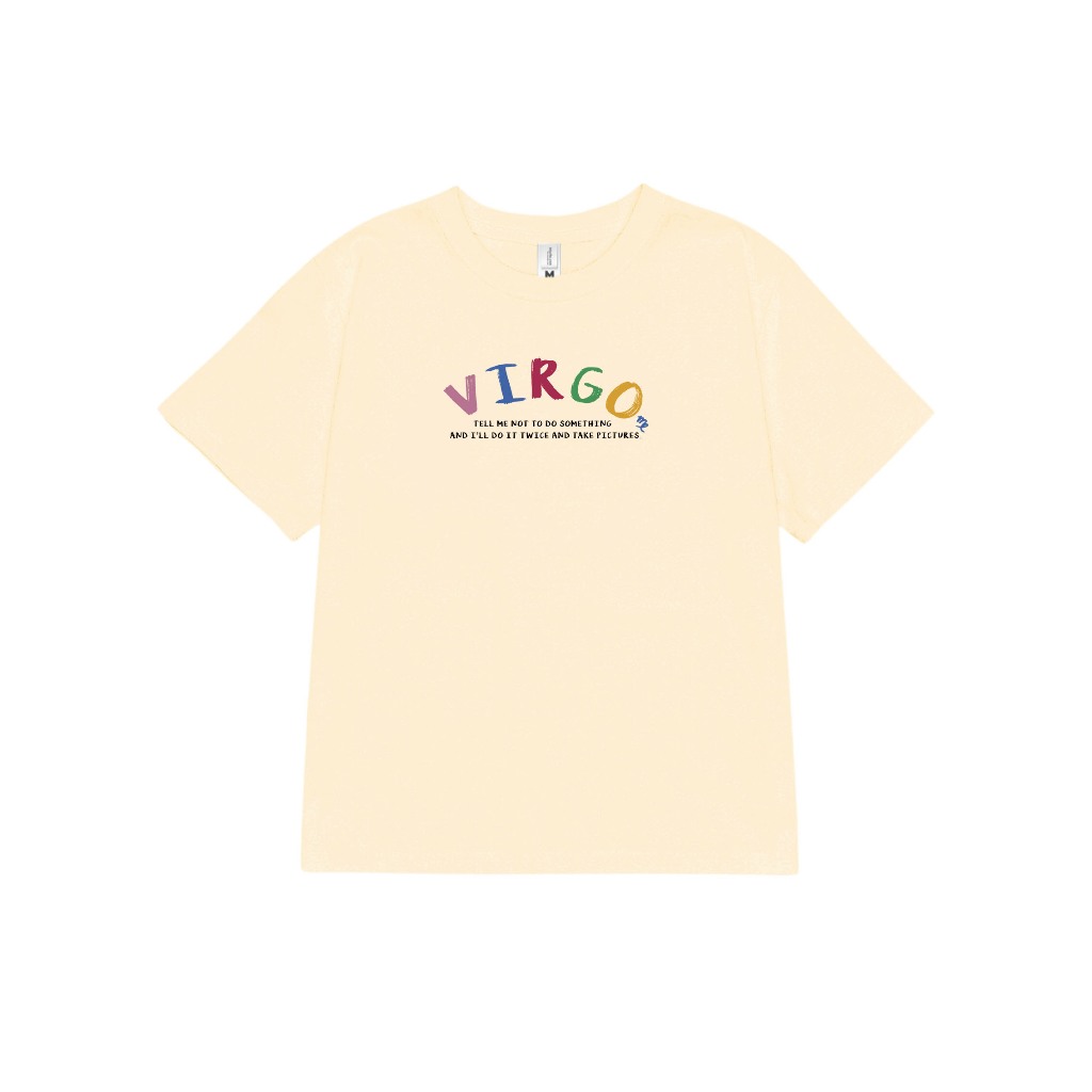 Áo baby tee ABD361 cung hoàng đạo Xử Nữ VIRGO Miucho cotton cổ tròn in typography