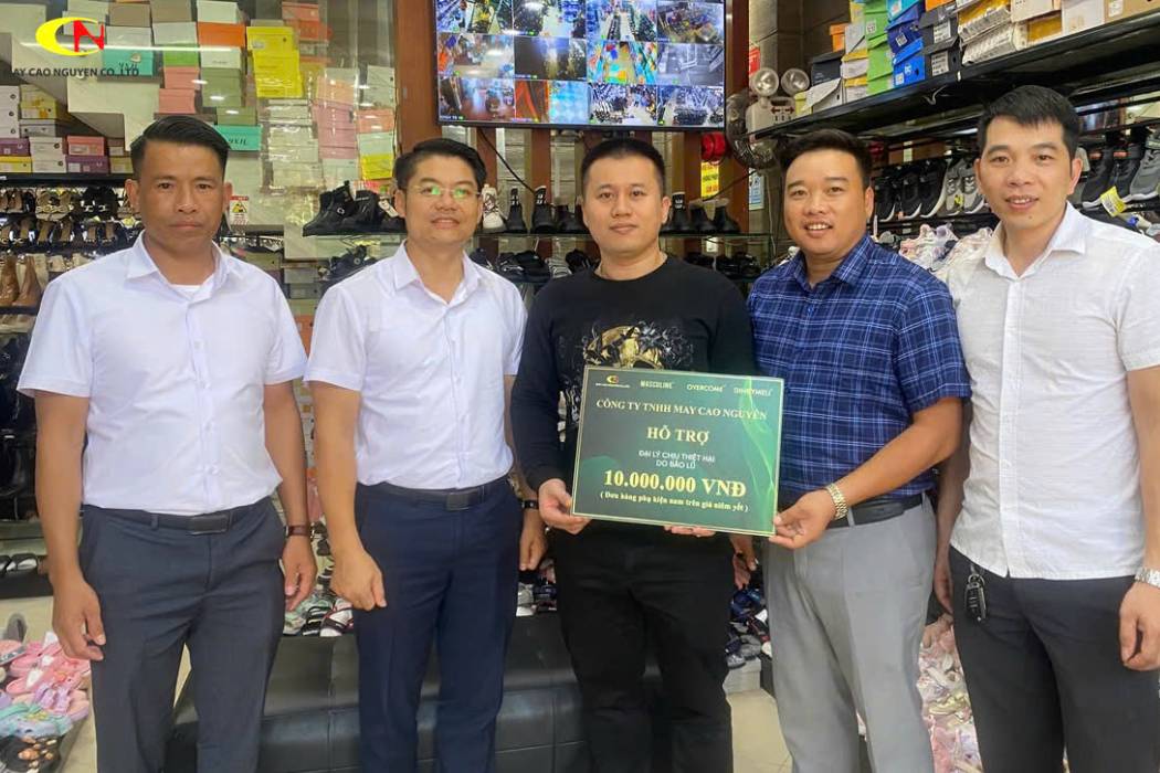 MAY CAO NGUYỄN – ĐỒNG HÀNH CÙNG NHÀ PHÂN PHỐI, ĐẠI LÝ CHỊU THIỆT HẠI DO BÃO LŨ