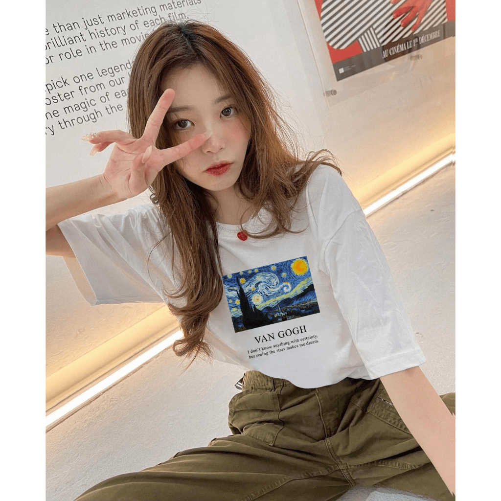 Áo thun unisex tay lỡ form rộng chất vải cotton mềm mại Miucho AT292 in graphic_thumbnail_2