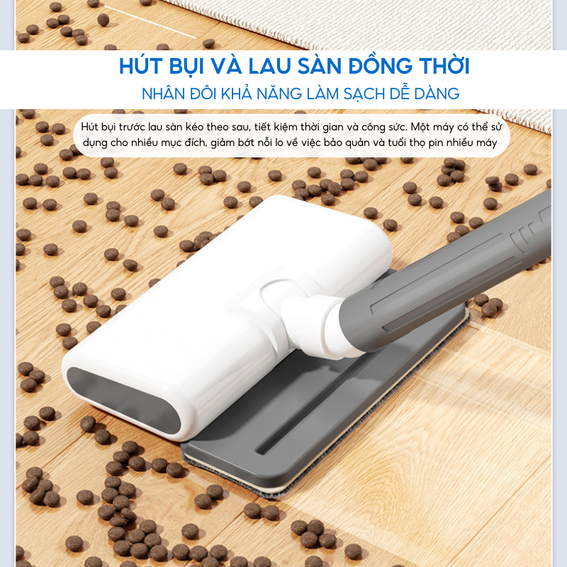 Máy Hút Bụi Cầm Tay Không Dây NMIMART MHB09, Công Suất 15000PA, Tích Hợp Lau Sàn Đa Năng Cho Nhà, Xe Hơi_thumbnail_5