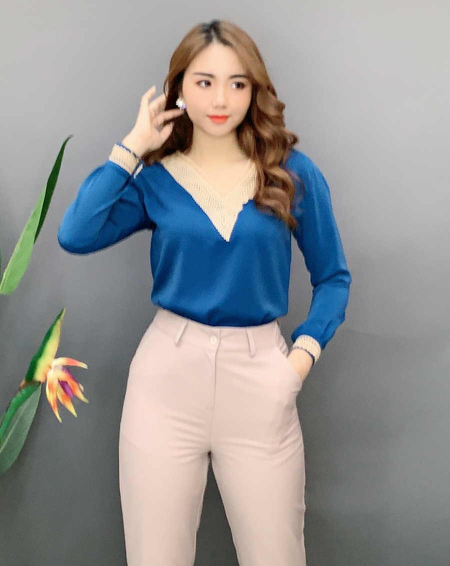 Áo kiểu nữ tay dài phối ren_thumbnail_6