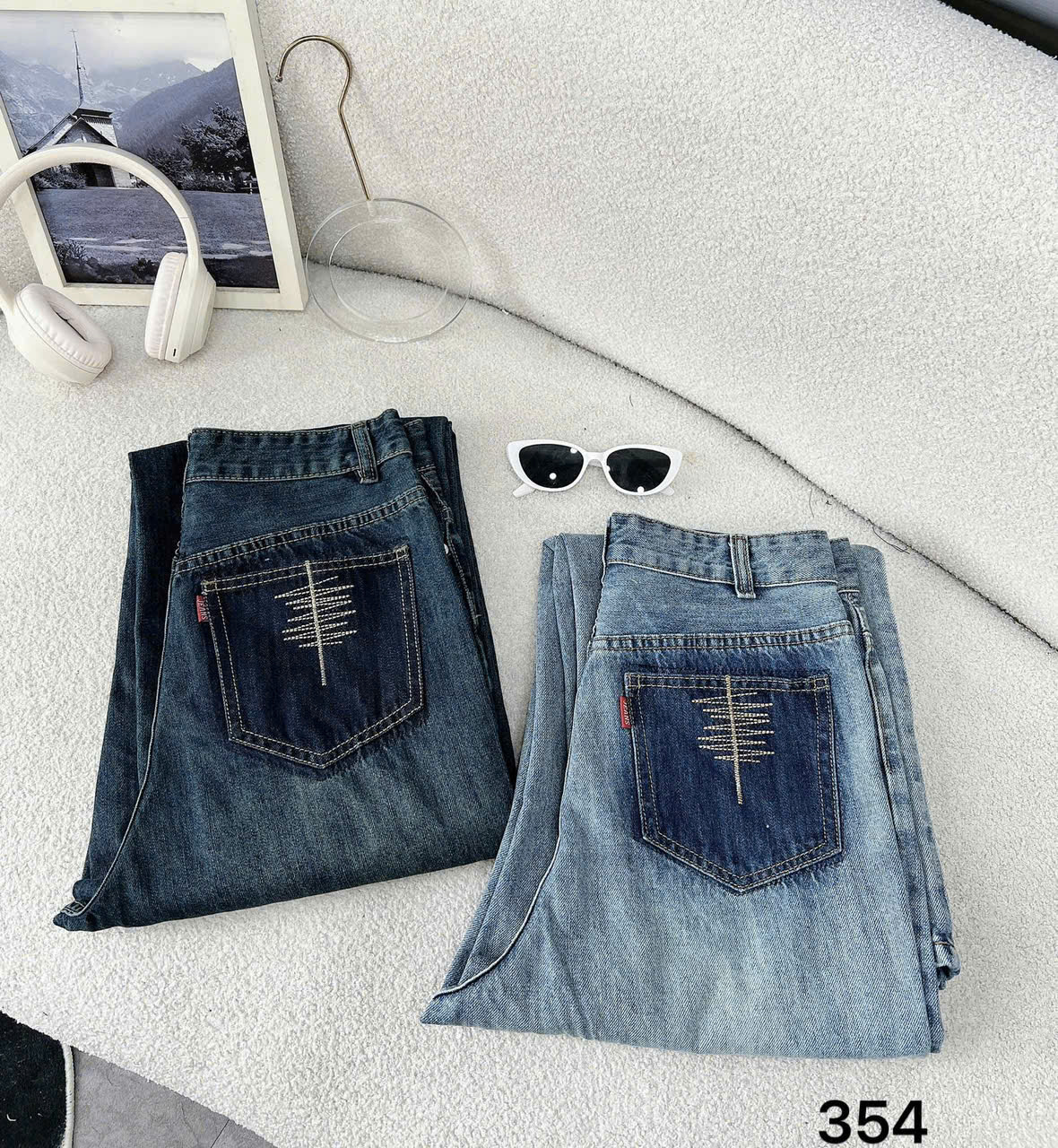 Quần suông jean thêu lưng cao kiểu QJ354 dành cho nàng béo mập từ 55-90kg_thumbnail_10