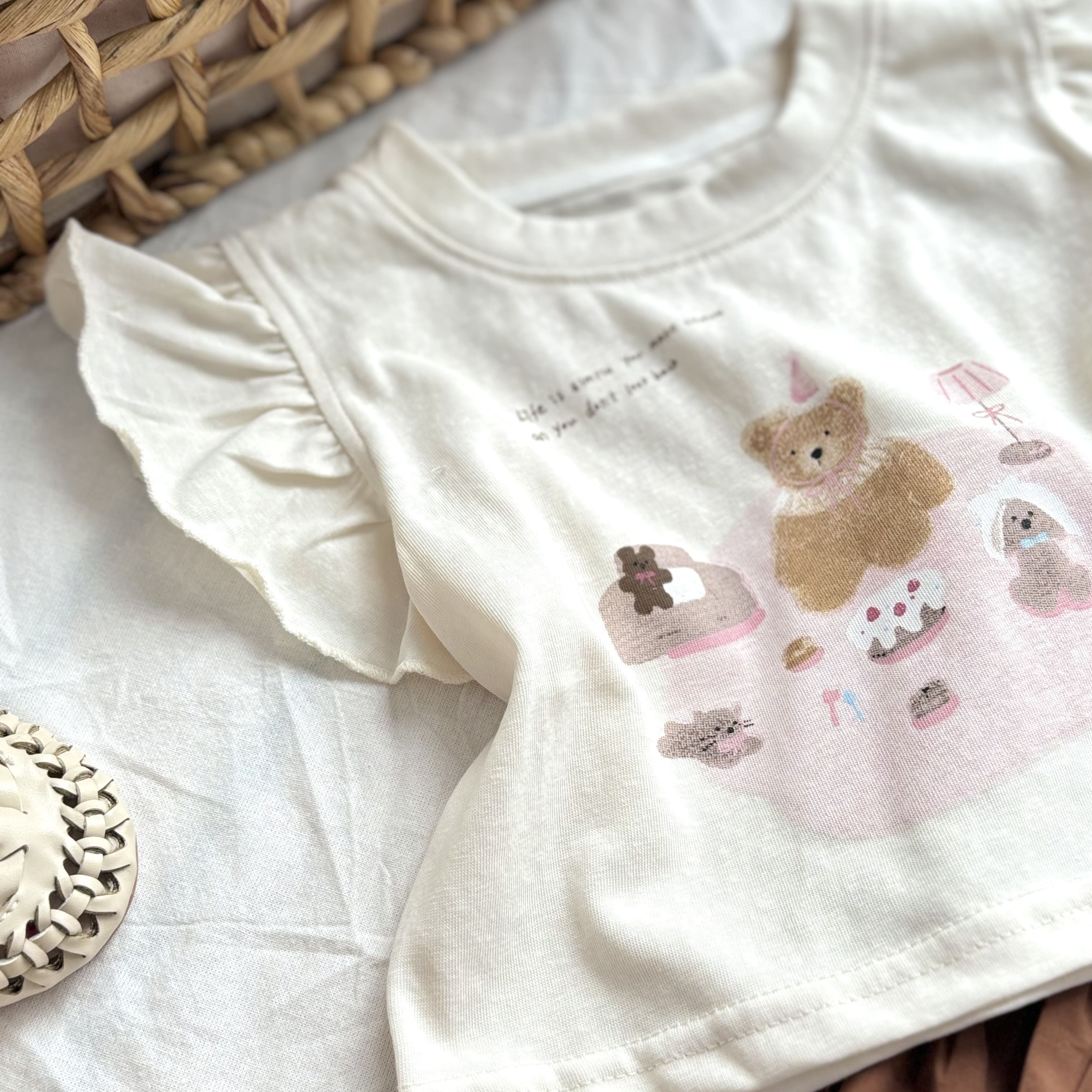 (A10) Áo thun hoạ tiết gấu baby  màu nâu mẫu hè 2025_thumbnail_5