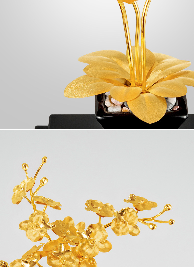 Chậu hoa lan hồ điệp mạ vàng 24k cao cấp _thumbnail_4