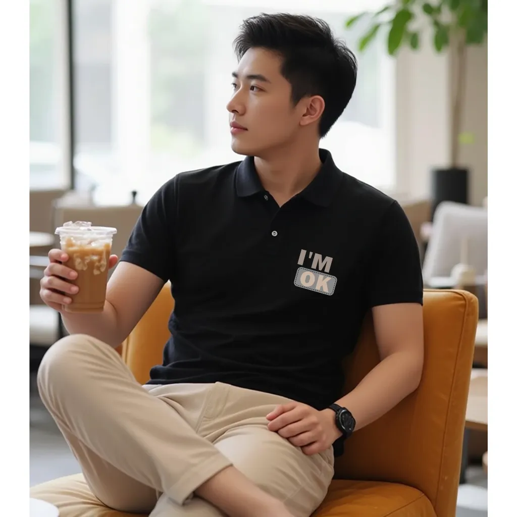 Áo polo cá sấu nam tính trẻ trung 2481 Miucho Iconic tay ngắn cổ trụ in typography_thumbnail_3